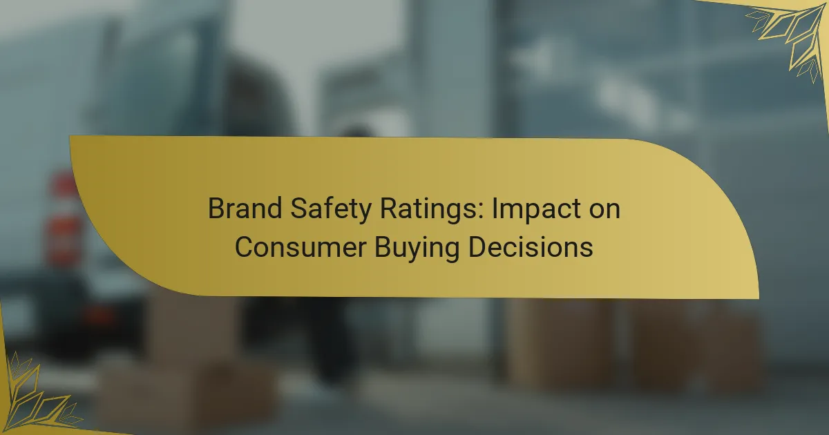 Brand Safety Ratings: Impact on Consumer Buying Decisions